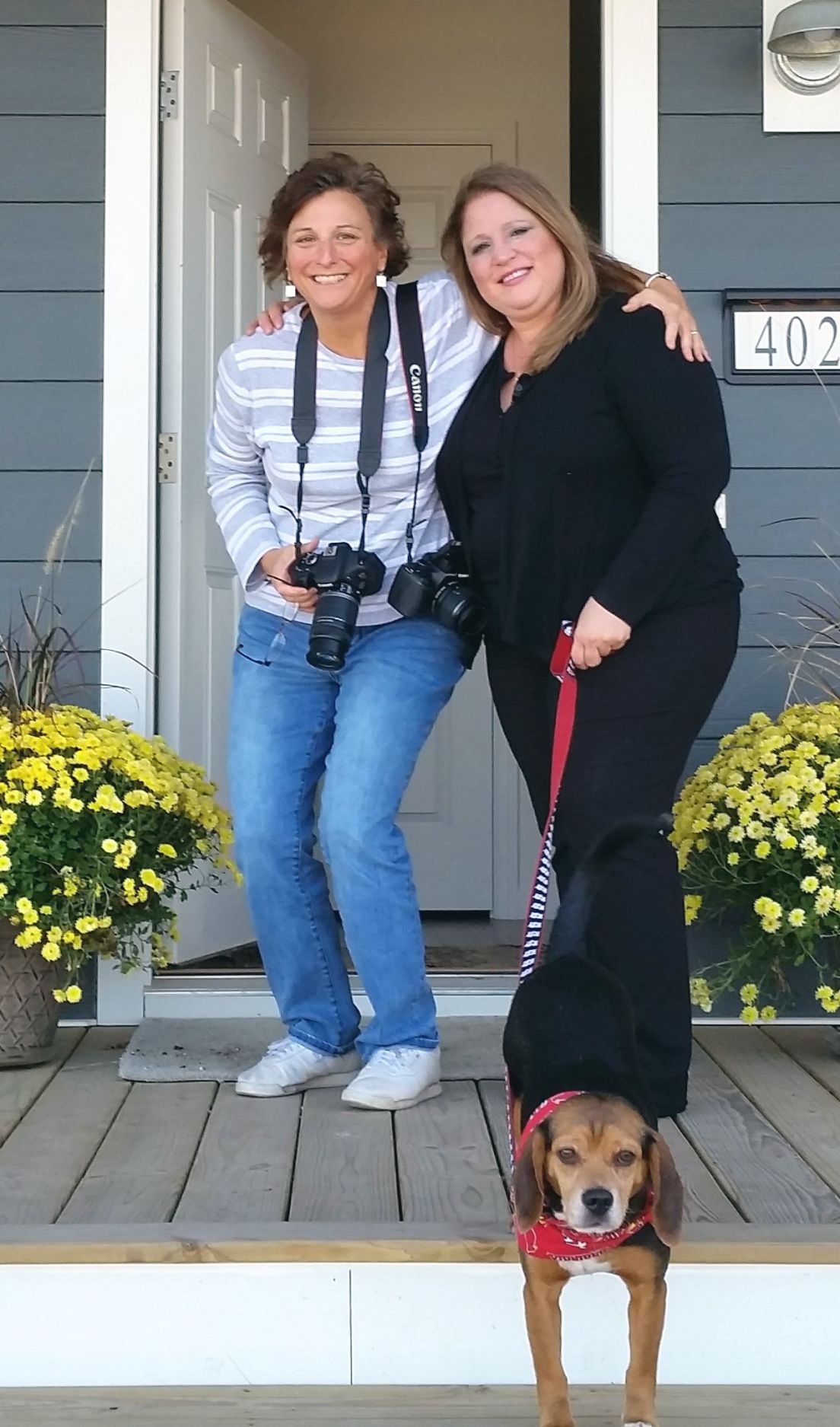 Cathy Lander-Goldberg with Colette